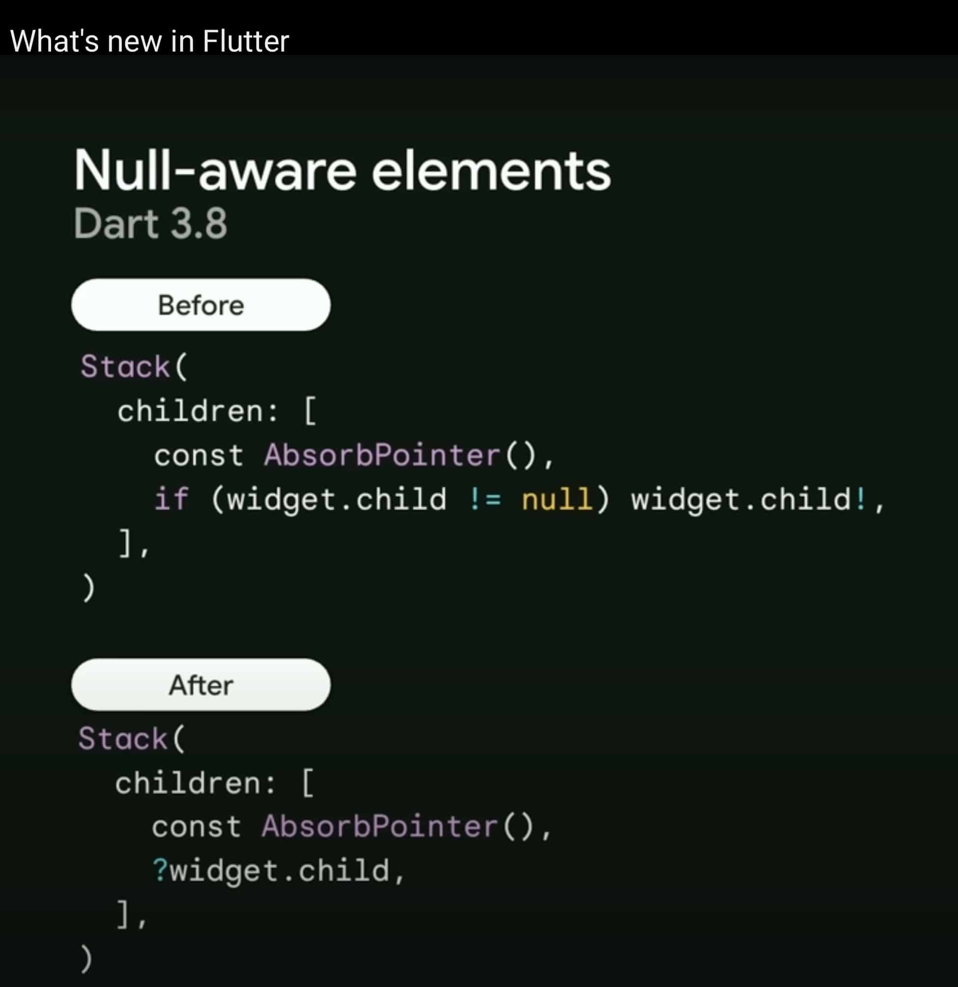 Null aware 